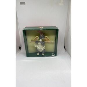‎Vintage Kurt Adler Christmas Ornament Cat Noel Angel Playing Flute